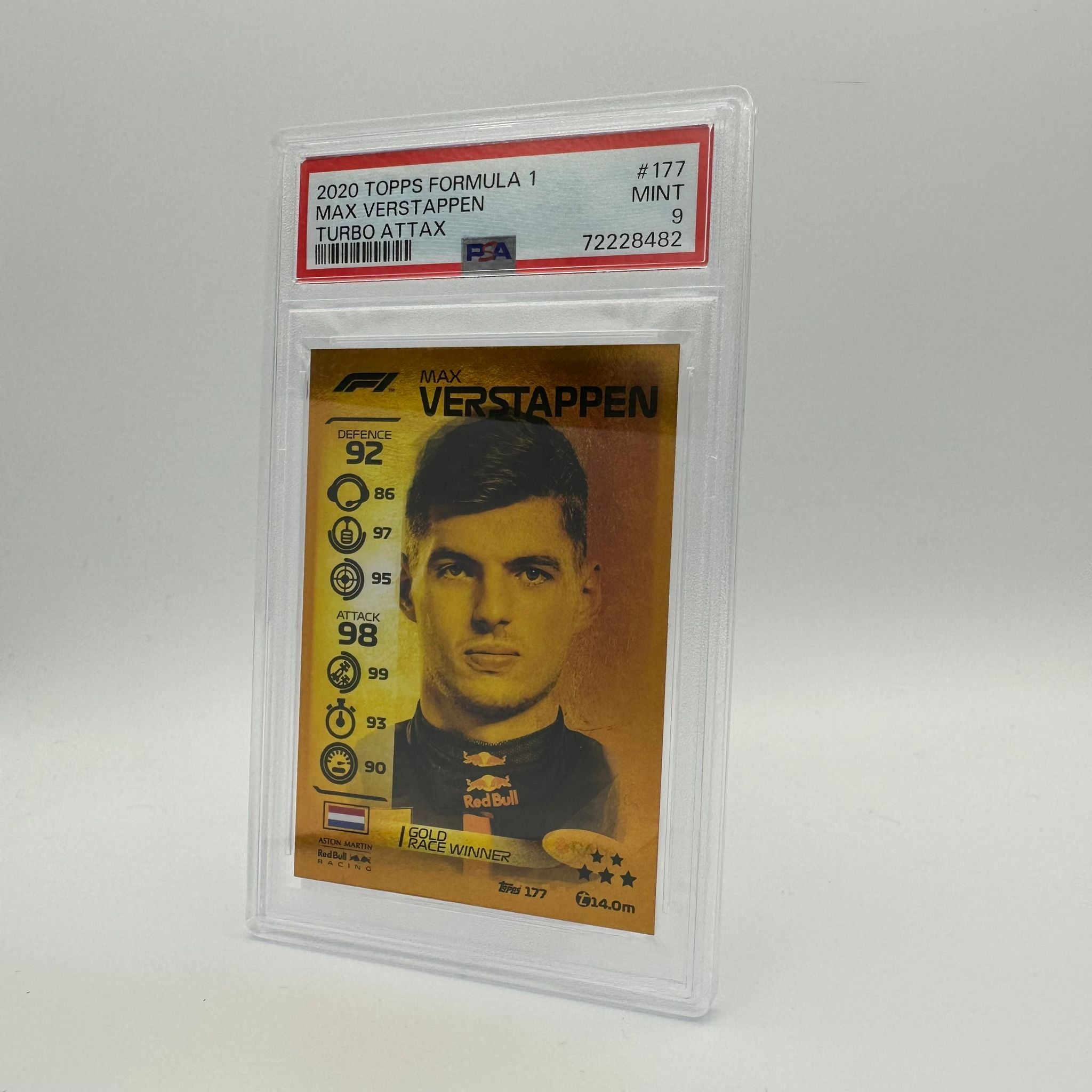 PSA 9 Graded Max Verstappen #177 Trading Card - Perfect for Sports Collectors, Racing Fans & Investment Portfolio