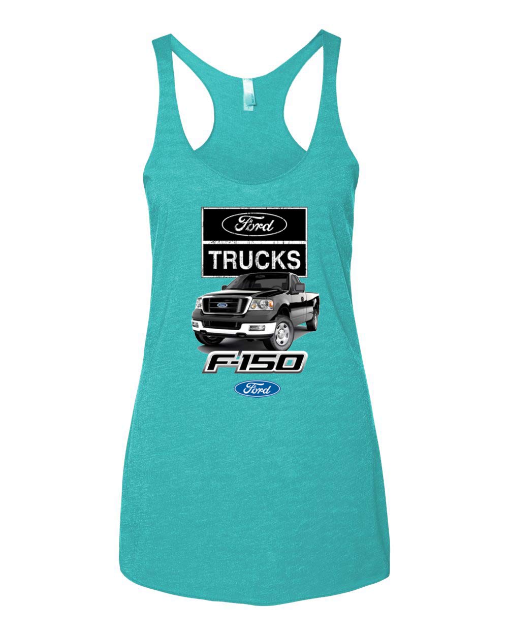 Vintage Ford Trucks Legend - Built Tough Tri-Blend Racerback Tank Top for Men & Women | Retro Car Enthusiast Apparel, Casual Wear, Car Show Outfit