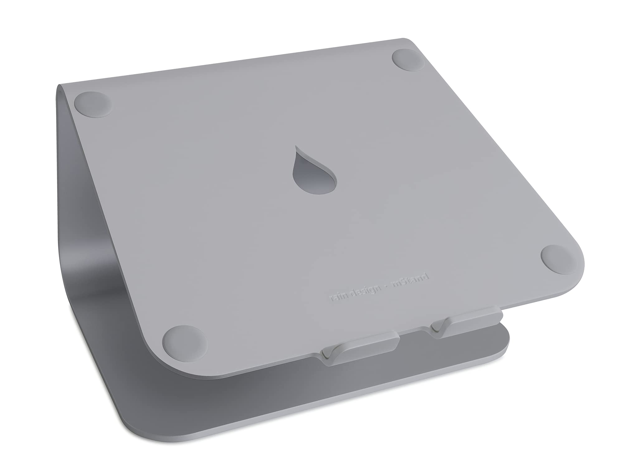 Rain Design mStand Laptop Stand for MacBook Pro & Air - Ergonomic Aluminum Computer Holder - Space Gray (Perfect for Home Office & Workspace Setup)