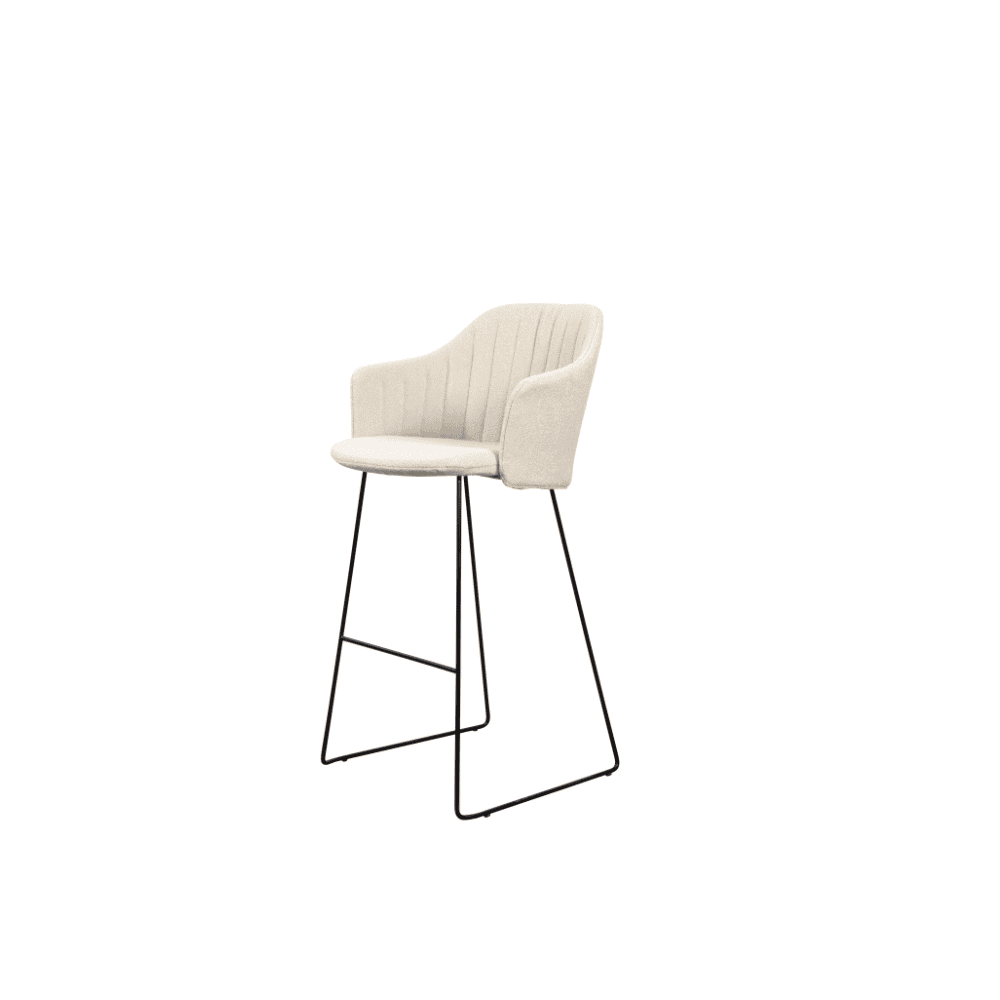 Premium Outdoor Bar Stool - Heavy Duty Patio Bar Chair with Backrest, Weather-Resistant & Comfortable for Garden, Deck, Poolside & Outdoor Dining
