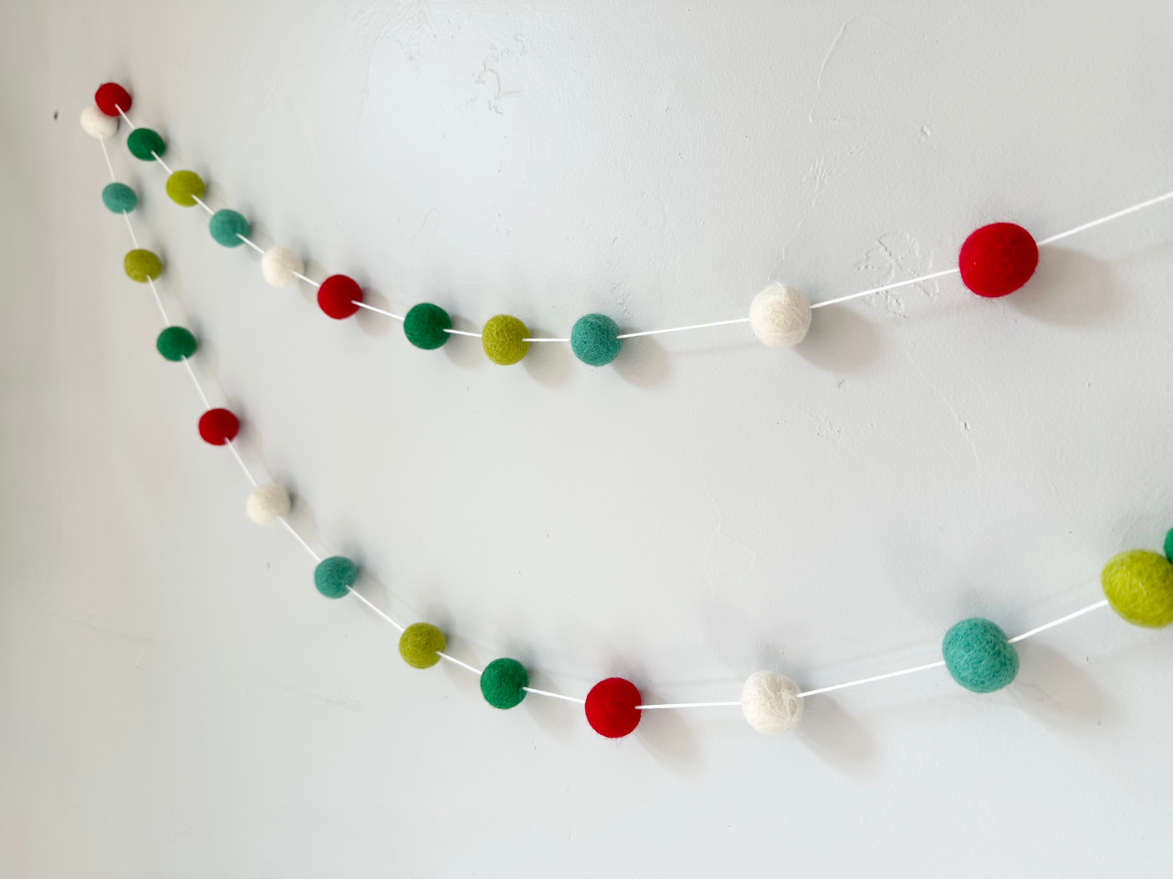 Whimsical Christmas Garland Decor - Festive Holiday Home Decorations for Tree, Mantel & Staircase