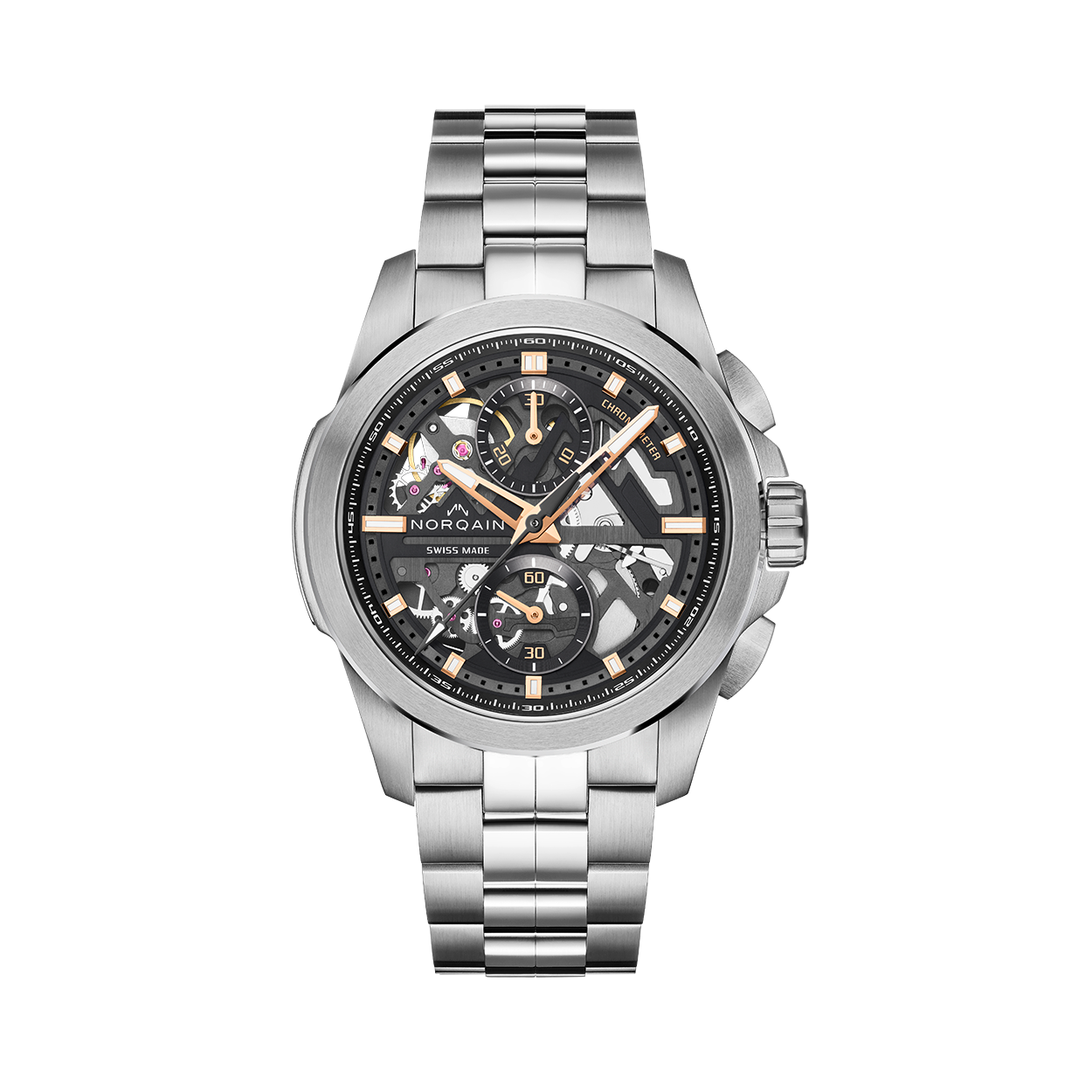 Independence Skeleton Chronograph Watch 42mm - Stylish Men's Automatic Skeleton Dial Watch for Business, Casual & Formal Occasions