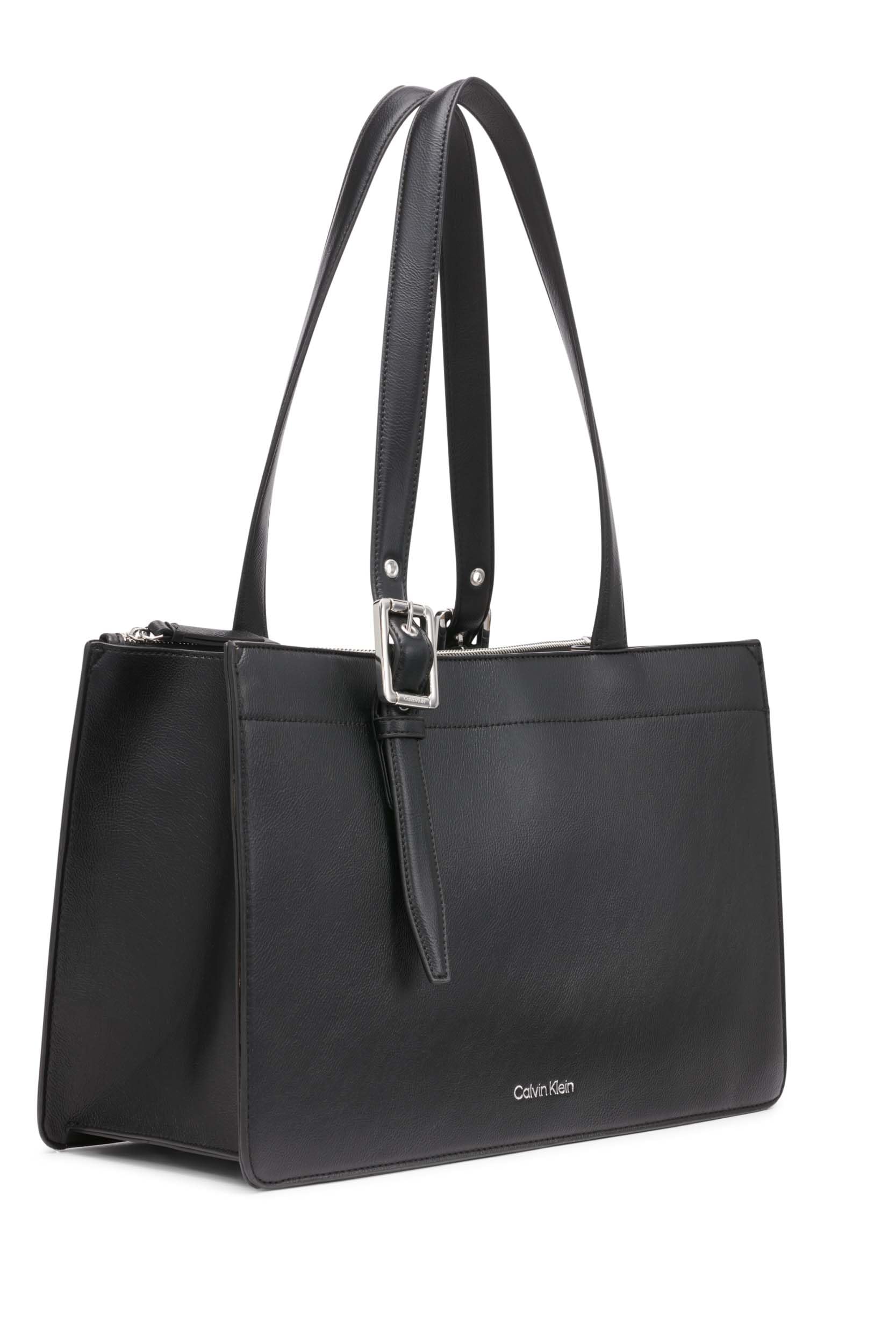 Calvin Klein Havana Novelty Organizational Tote Bag for Women - Stylish Large Capacity Work & Travel Tote - Perfect for Office, Gym, Beach & Weekend Getaways