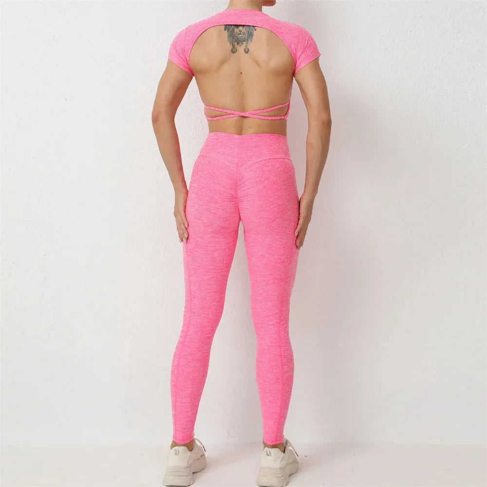 High Waist Nylon Scrunch Booty Yoga Pants for Women - Sexy Workout Leggings with Butt Lifting Design, Gym Tights & Activewear for Yoga, Running & Fitness Training