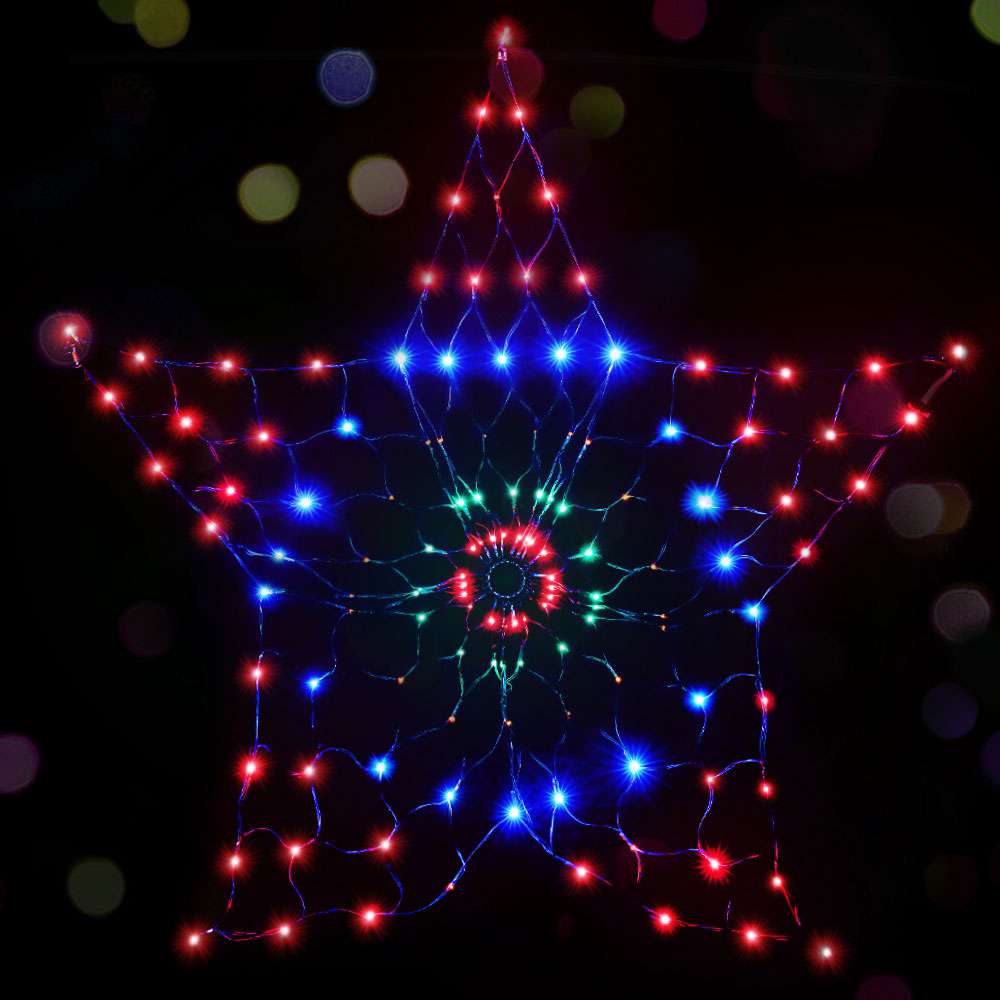 1.3M Christmas Lights - 130 LED Snowflake String Lights for Indoor/Outdoor Holiday Decor - Perfect for Christmas Trees, Windows, and Party Decorations