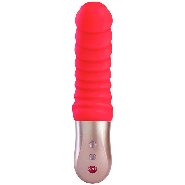 Fun Factory Semilino Ribbed Mini Vibrator - Waterproof & Rechargeable Personal Massager for Women - Perfect for Travel & Solo Pleasure