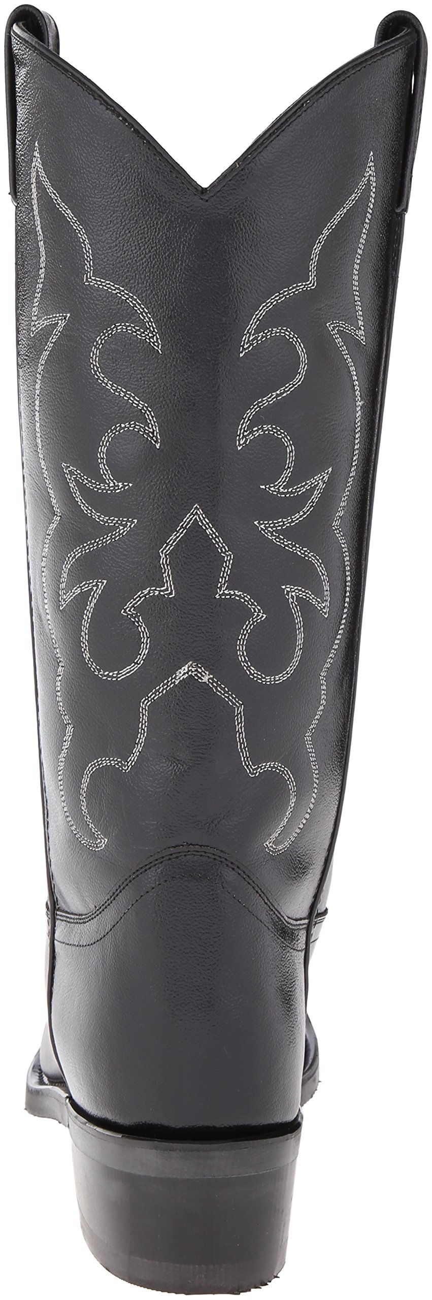 **Men's Old West Cowboy Boots - Stitched Cushioned Round Toe Western Boots for Riding, Country & Casual Wear**