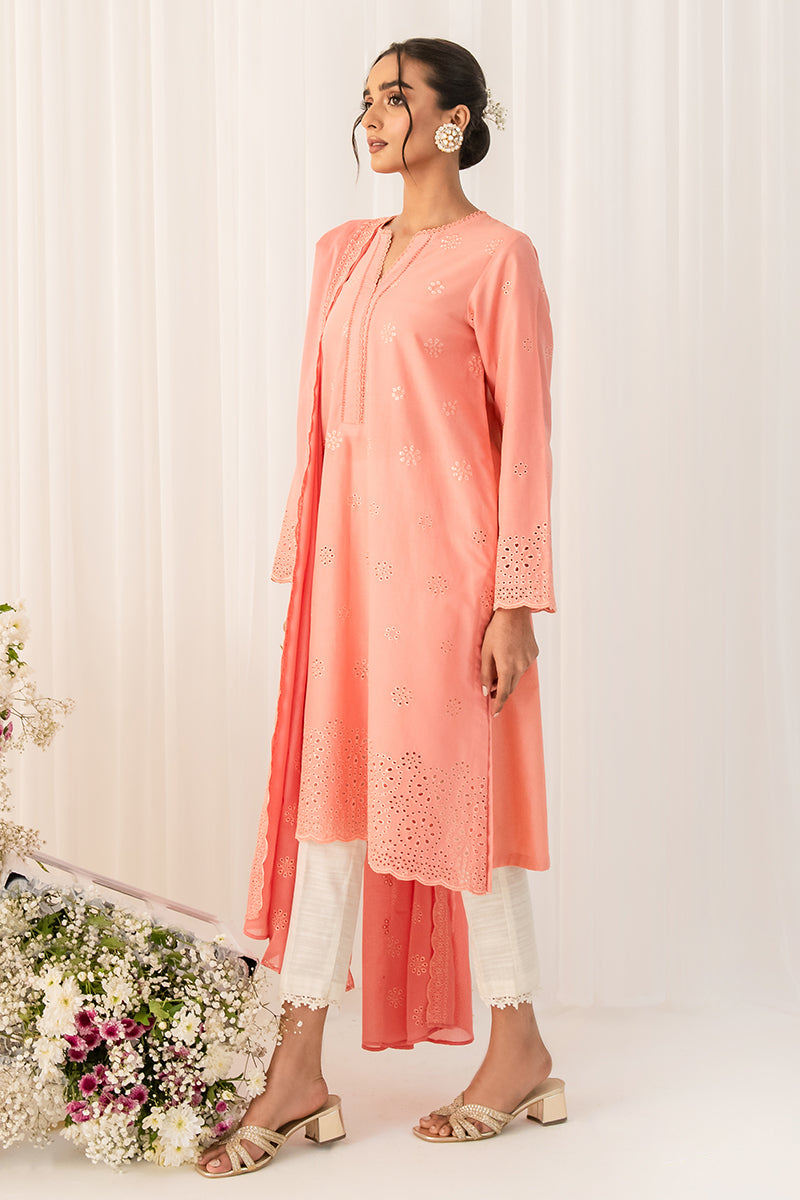 Autumn Sunset 2-Piece Outfit (Shirt & Dupatta) - Elegant Indian Ethnic Wear for Women, Perfect for Festivals, Weddings & Special Occasions