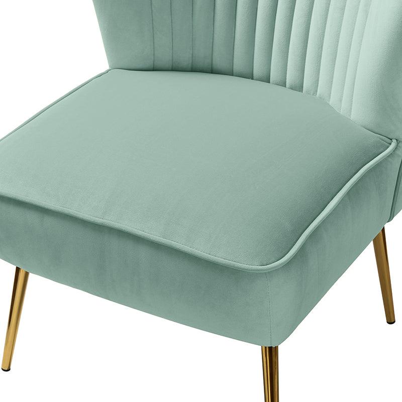 Lola Velvet Side Chair - Modern Upholstered Accent Chair for Living Room, Bedroom & Office - Soft Velvet Fabric with Sturdy Wooden Legs - Perfect for Dining, Lounge & Home Decor