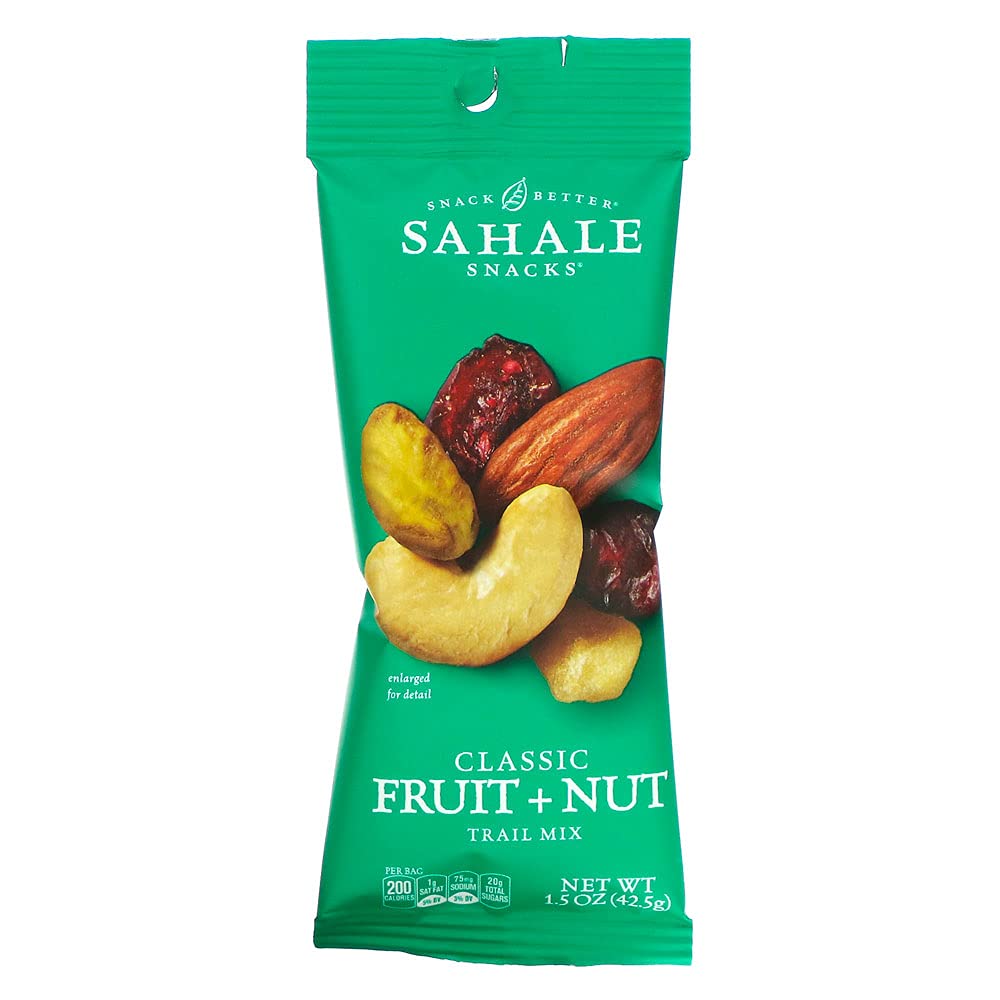 Sahale Snacks Classic Fruit and Nut Trail Mix - 1.5oz (9 Pack) | Healthy Snacks for Hiking, Camping & Office | Gluten Free, Non-GMO, Vegan Friendly