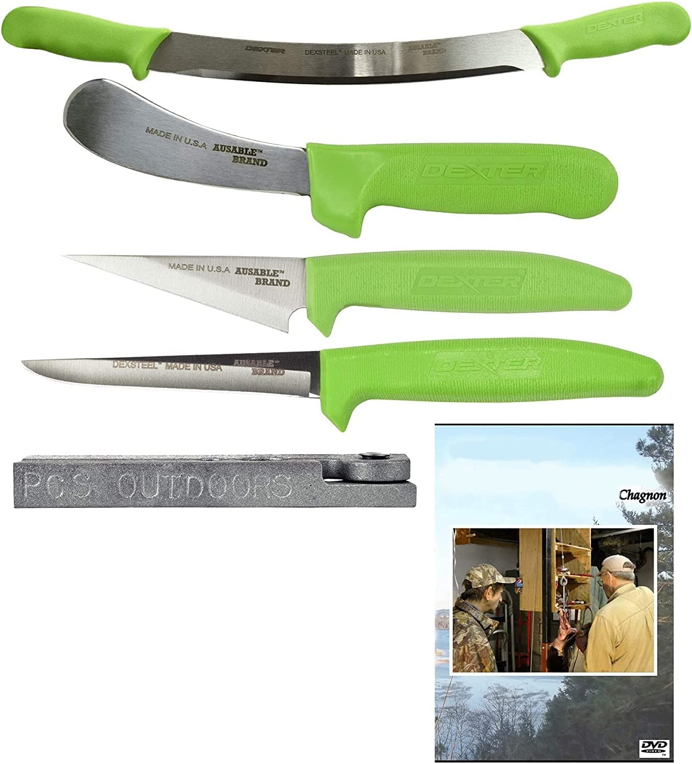 Premium Fur Handling Skinning Knives & Fleshing Knife Set - Professional Hunting & Trapping Tools for Taxidermy, Hide Preparation, and Outdoor Survival