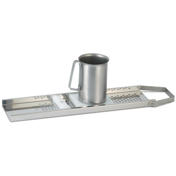 Premium Spätzle Grater with Cup Holder - Stainless Steel Noodle Maker for German Cuisine - Perfect for Home Cooking, Kitchen Gadgets & Pasta Lovers