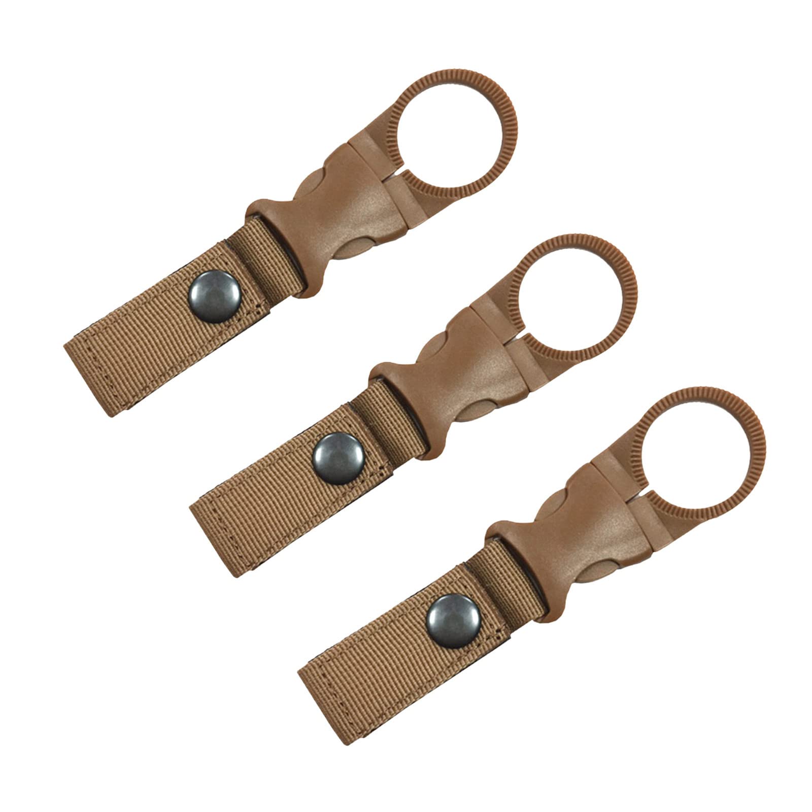 Outdoor Webbing Water Bottle Hanging Buckle - Portable Quick Release Carabiner Clip for Hiking, Camping & Backpacking (3 Pack) - Perfect for Water Bottles, Gear & Accessories on Outdoor Adventures