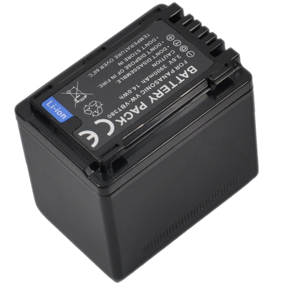 2-Pack Camcorder Battery and USB Dual Charger Compatible with Panasonic VW-VBT190 HC-V770 VBT380 V380 WX970 V180 SDR-T70 V160 V110 V750 VX870 W570 V270 V250 HCV180 V110P V800 VX980 V550 WX990M WXF991 V210 V201 V520 VX989 S1A - Perfect for Travel, Vlogging, and Outdoor Filming