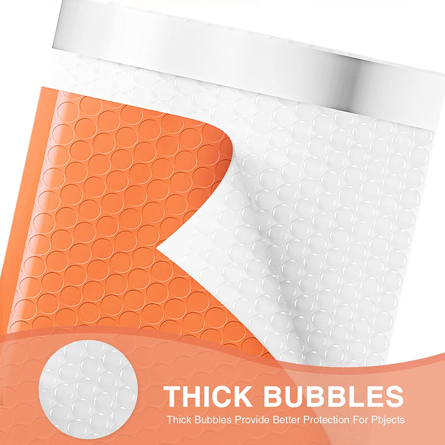 6x10 Bubble Mailer Padded Envelopes - Orange Shipping Bags for Ecommerce, Small Business & Online Sellers - Perfect for Shipping Jewelry, Crafts & Small Items