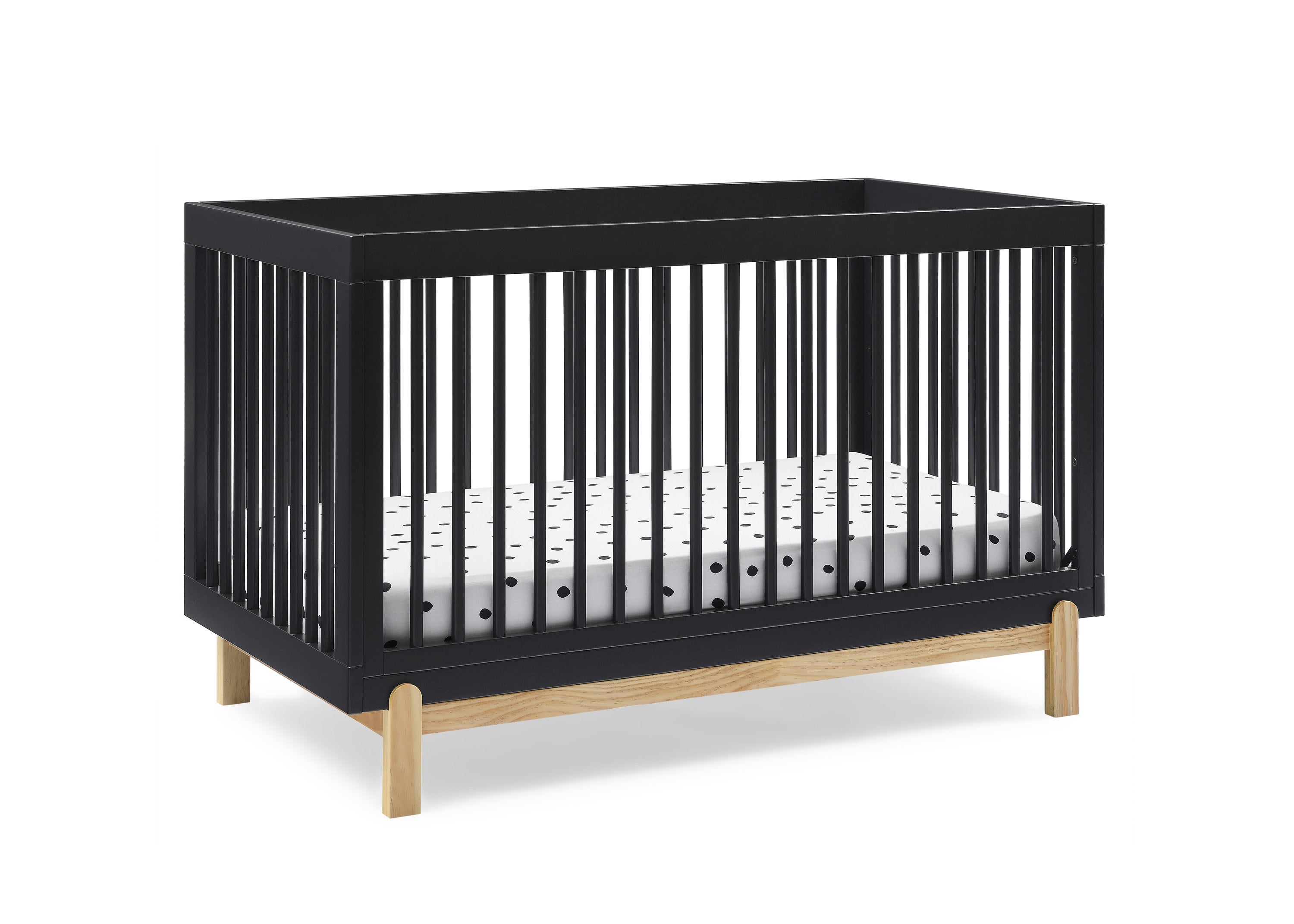 Poppy 4-in-1 Convertible Baby Crib - Toddler Bed, Daybed & Full-Size Bed | Safe & Stylish Nursery Furniture for Newborns to Teens | Perfect for Bedrooms, Daycare & Guest Rooms