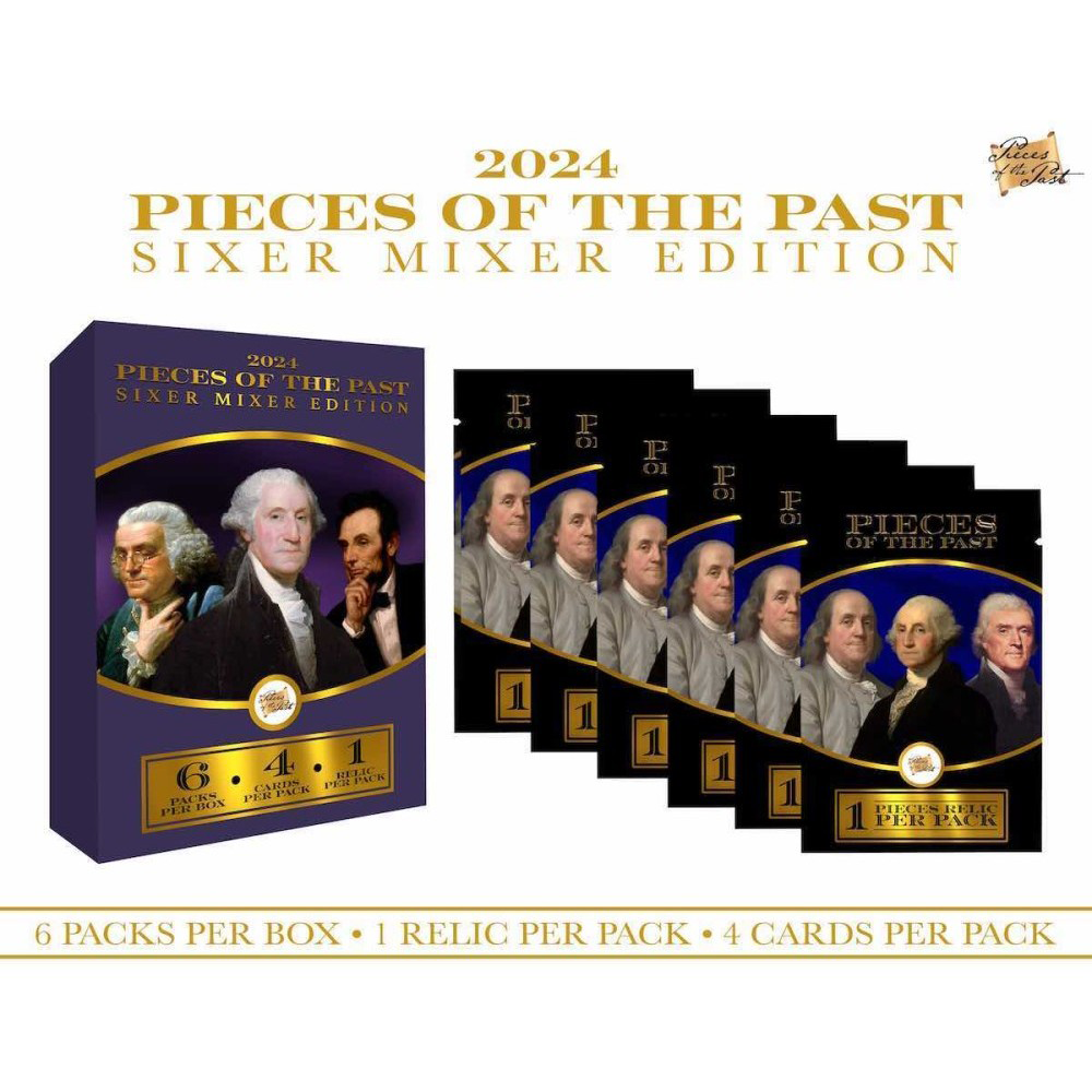 2024 Super Break Pieces of the Past Sixer Mixer Edition Collectible Trading Card Box - Perfect for Sports Memorabilia Collectors, Gift Giving & Display Showcase