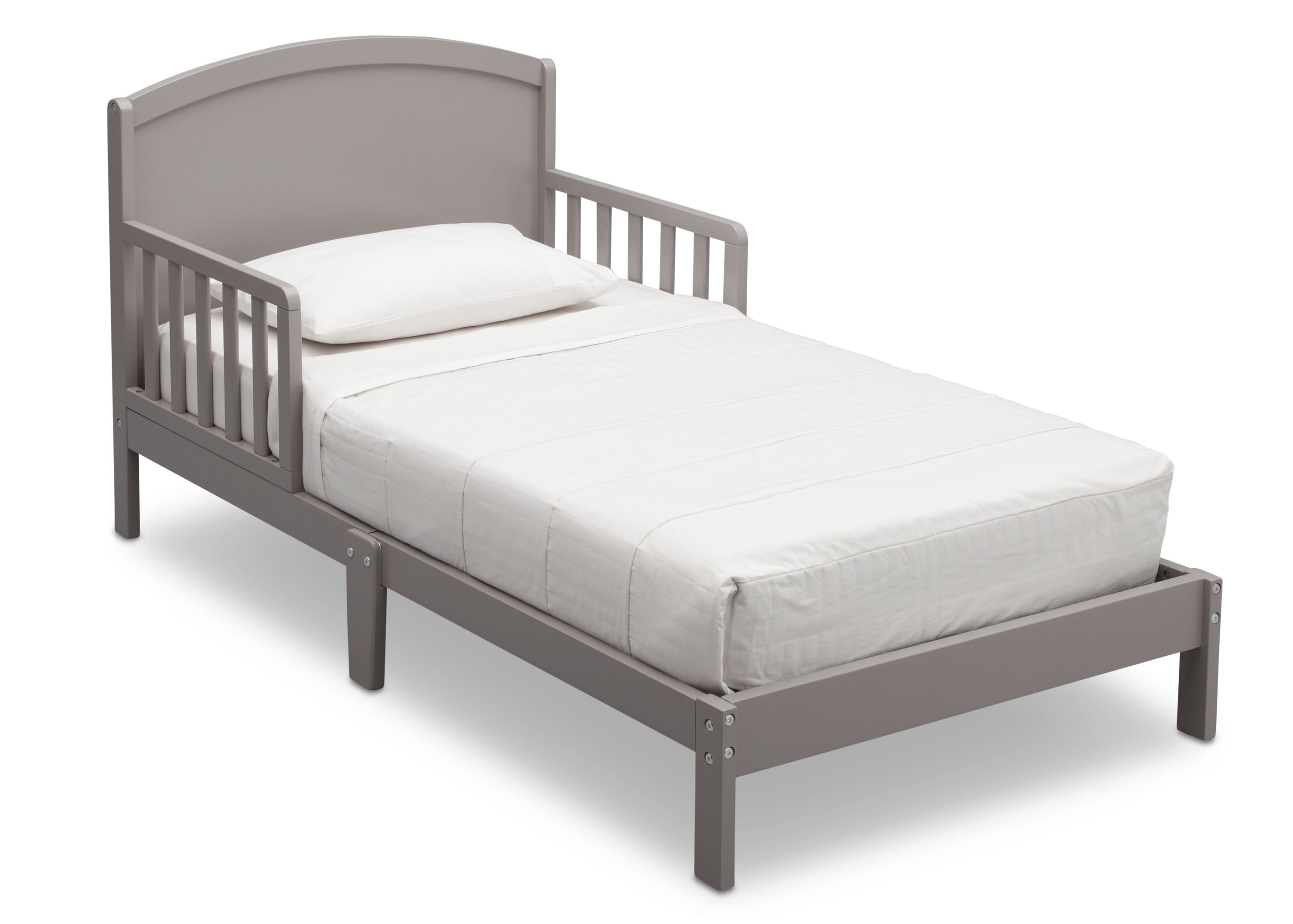 Abby Toddler Bed - Convertible Wooden Toddler Bed for Kids, Safe & Sturdy Nursery Furniture - Perfect for Bedrooms, Daycare, and Montessori Rooms