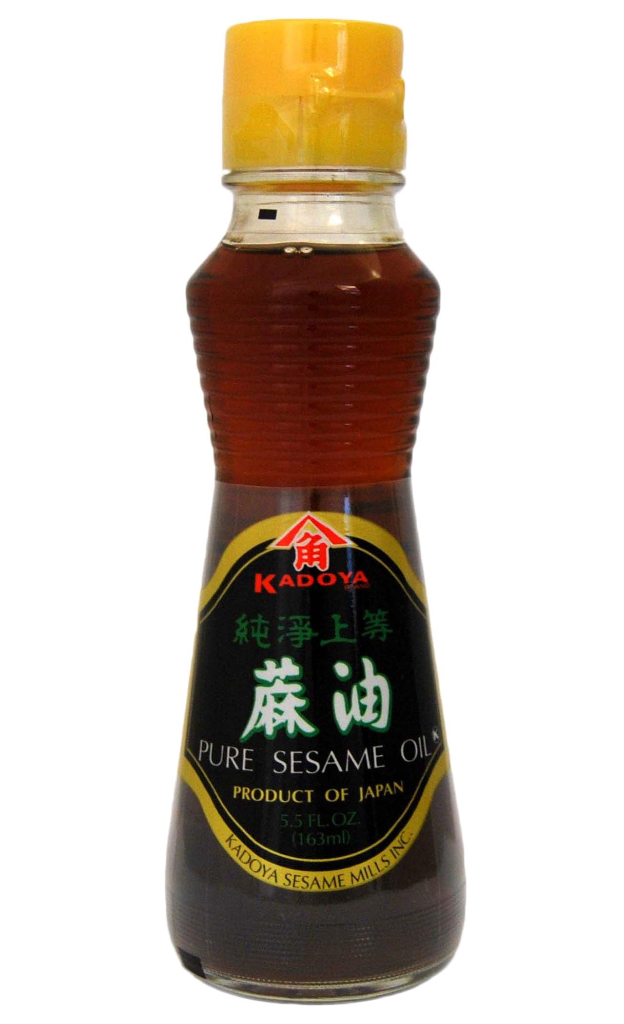 Kadoya 100% Pure Sesame Oil - 5.5 oz (Packaging May Vary) - Premium Cooking Oil for Asian Cuisine, Stir-Fry, Marinades & Salad Dressings