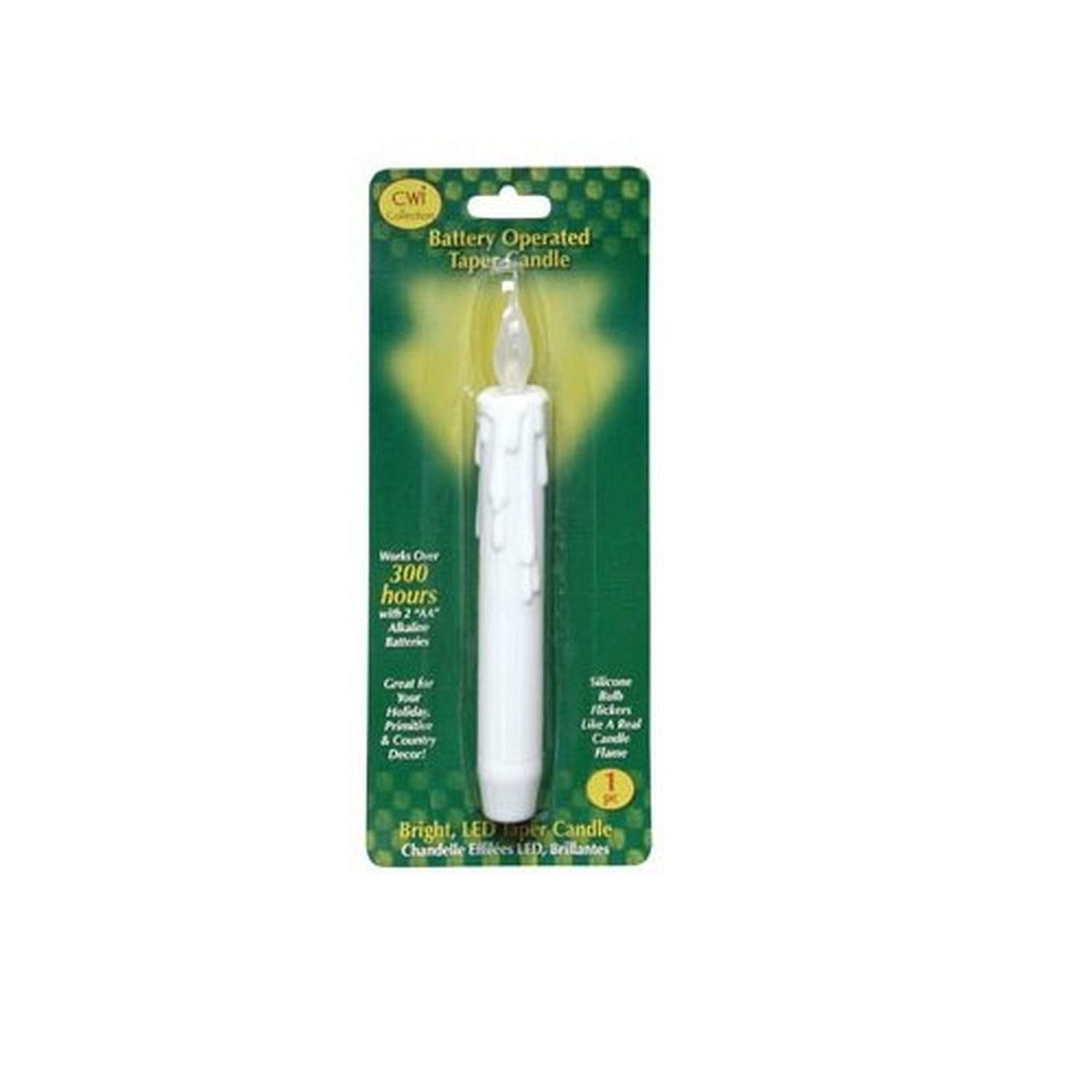 Premium 7-Inch White Silicone Timer Taper Candlestick - Elegant Decorative Candle Holder for Dining Table, Wedding Centerpiece, Holiday Decor & Romantic Ambiance