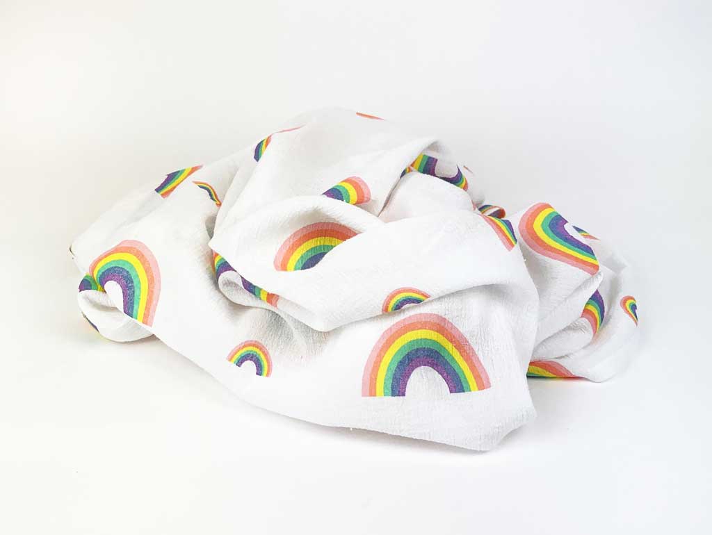 Soft Rainbow Baby Stretch Muslin Wrap - Breathable Swaddle Blanket for Newborns - Perfect for Sleeping, Nursing & Photo Shoots
