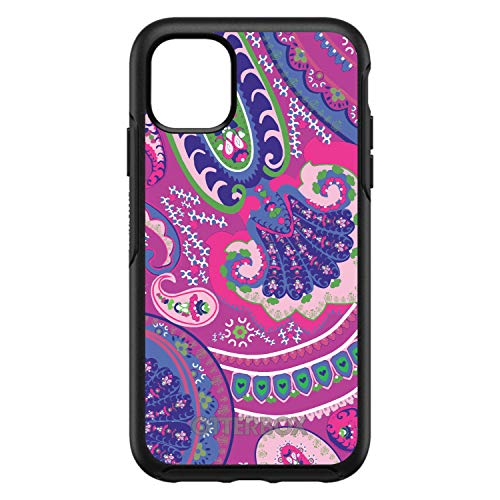 Pink Purple Green Paisley On Black Case