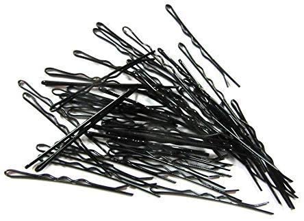 50pcs Black Bobby Hair Pins for Women - Invisible Hair Clips for Fine Hair, Girls & Adults - Perfect for Daily Styling, Updos, Braids & Bun Hairstyles