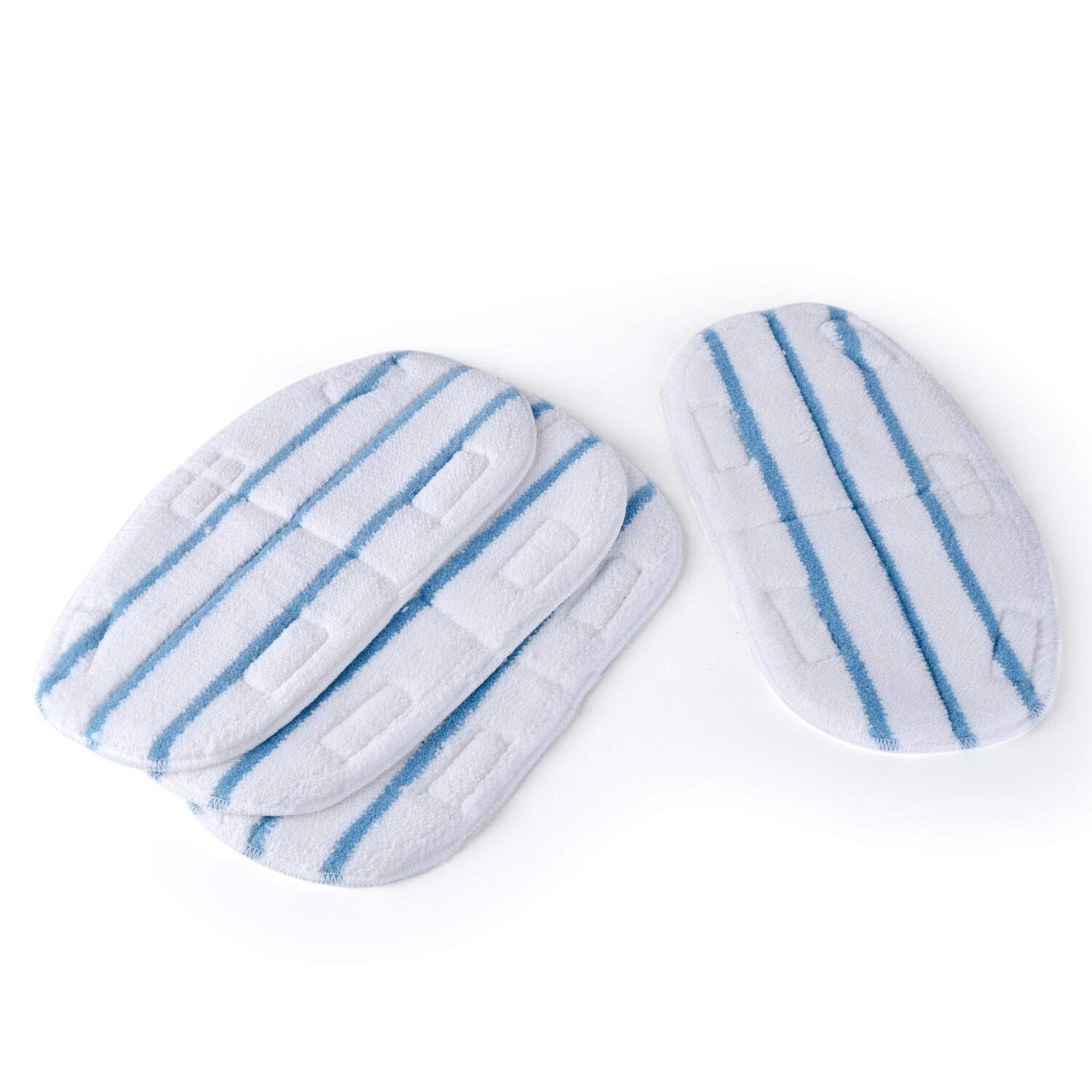 4 Pack Microfiber Replacement Steam Mop Pads for PurSteam ThermaPro 10-in-1 - Super Absorbent Washable Pads for Deep Cleaning Floors, Tiles & Hardwood Surfaces - Perfect for Kitchen, Bathroom & Pet Hair Removal