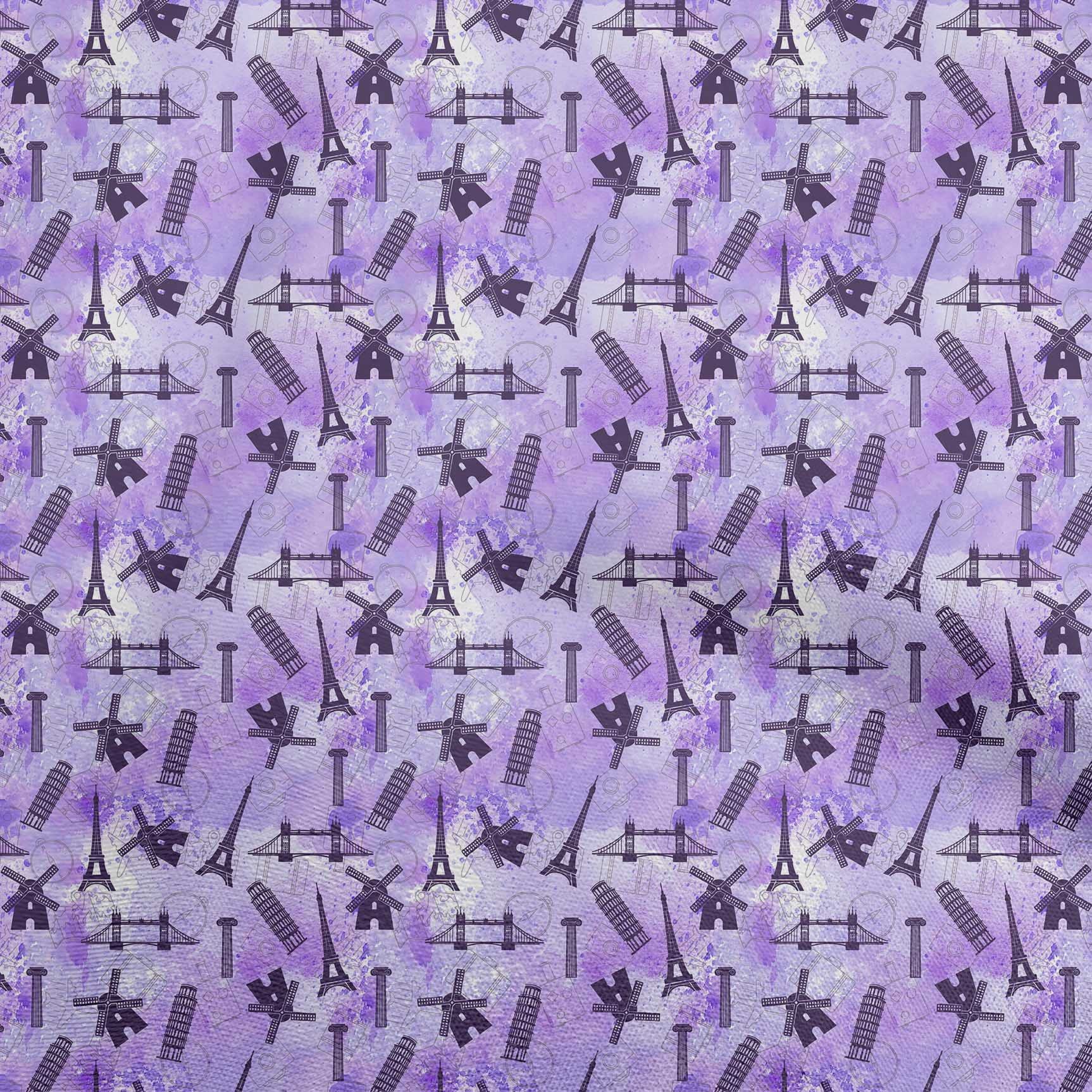 Velvet Purple Fabric by The Yard - 58 Inch Wide Soft Printed DIY Sewing Supplies for Clothing, Crafts & Home Decor | Perfect for Dresses, Curtains, Upholstery & Quilting