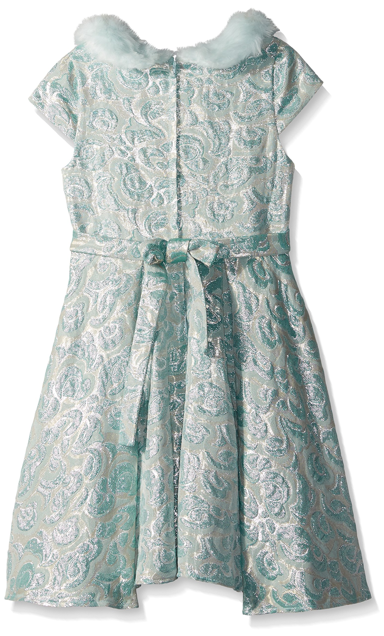 Biscotti Girls' Charmed Life Dress with Faux Fur Trim | Elegant & Cozy Kids' Party Dress for Holidays & Special Occasions