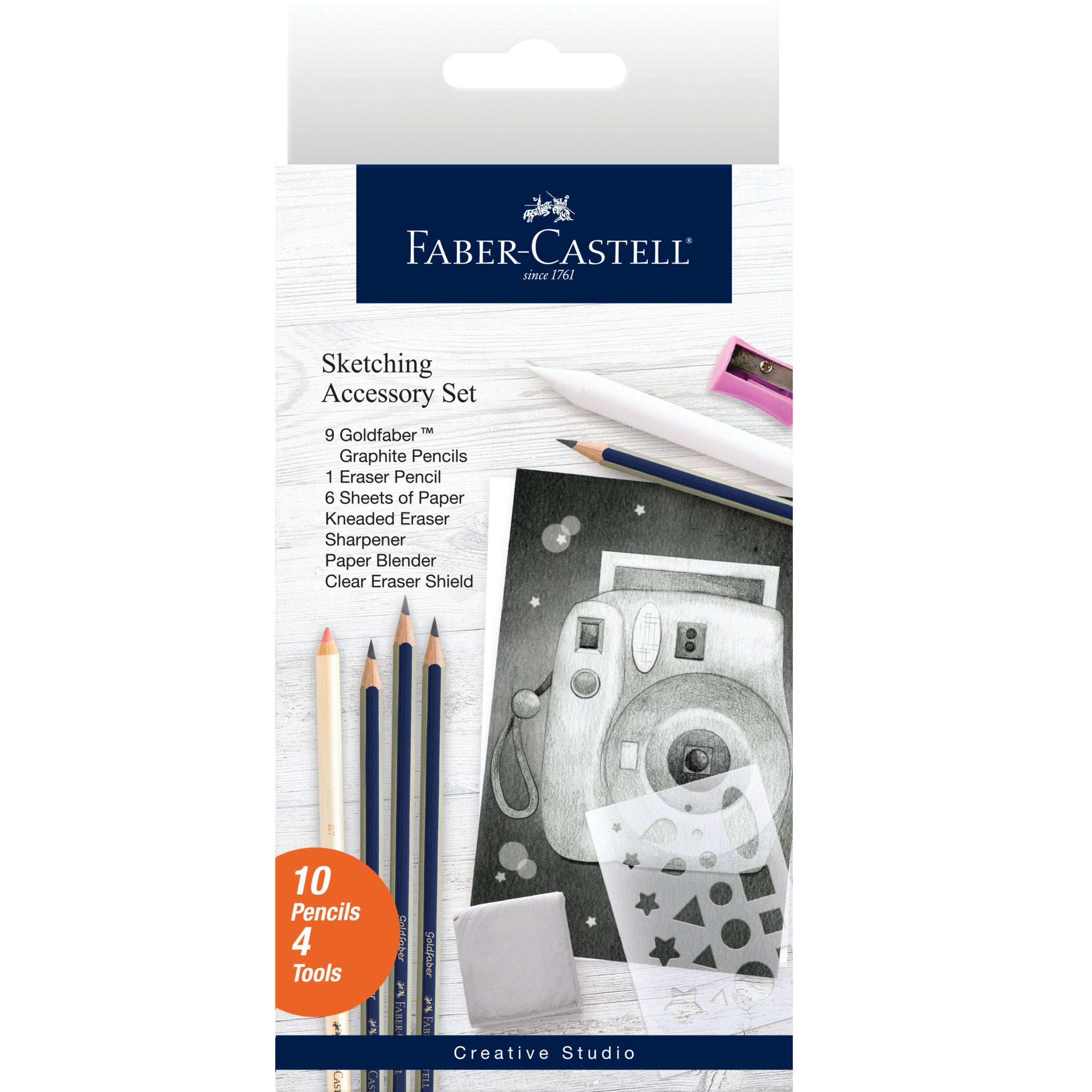 Premium Sketching Accessories Set - 40-Piece Artist Drawing Kit with Graphite Pencils, Charcoal, Blending Stumps & Sketchbook | Perfect for Beginners, Art Students & Professional Artists | Ideal for Sketching, Drawing Practice & Art Classes