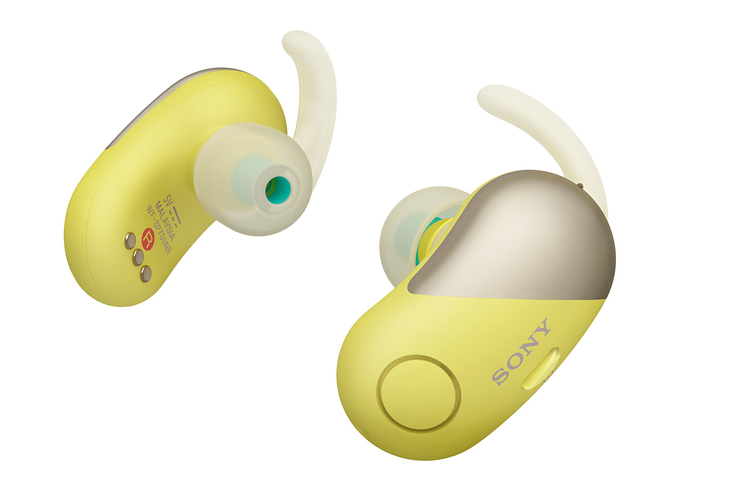 Sony WF-SP700NY Wireless Sports Earbuds - IPX4 Waterproof, Bluetooth 5.0, Secure Fit for Running, Gym & Outdoor Activities (Yellow)