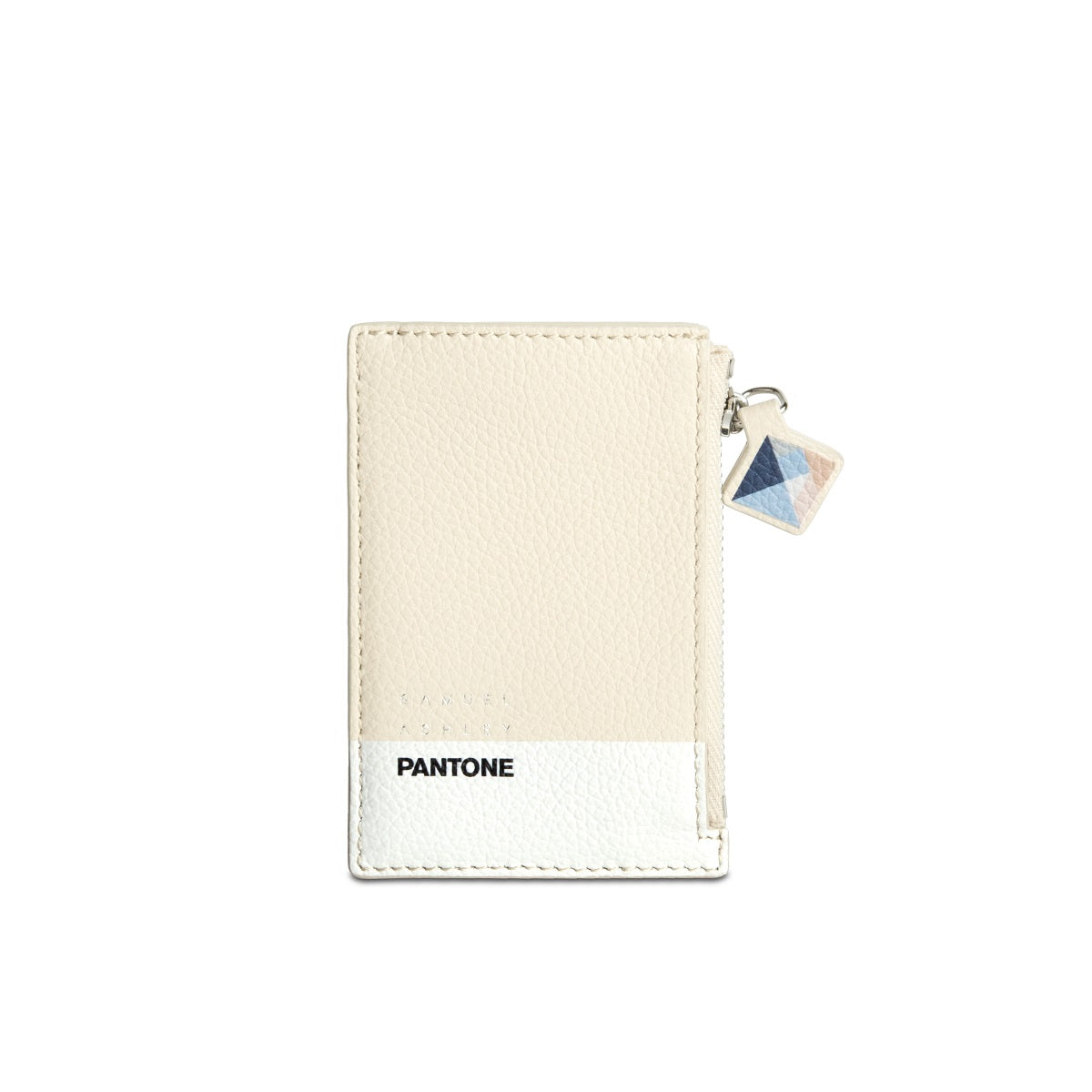 Samuel Ashley x Pantone Leather Key Purse - Premium Genuine Leather Keychain Wallet for Women & Men - Perfect for Travel, Office, and Everyday Use