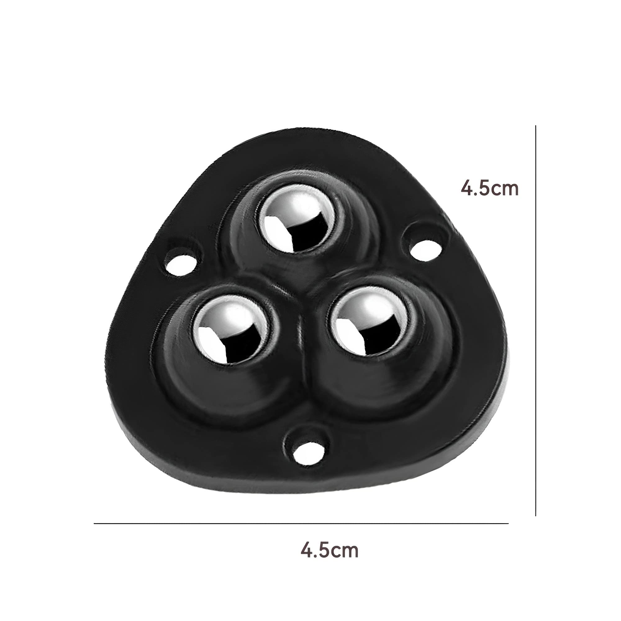 Holyfire Mini Caster Wheels Set of 8 - 360° Swivel Ball Bearing Rollers with Self-Adhesive Base for Small Appliances, Trash Cans, Storage Boxes & Furniture - White (8pc) | Perfect for Home Organization, Office Equipment & DIY Projects