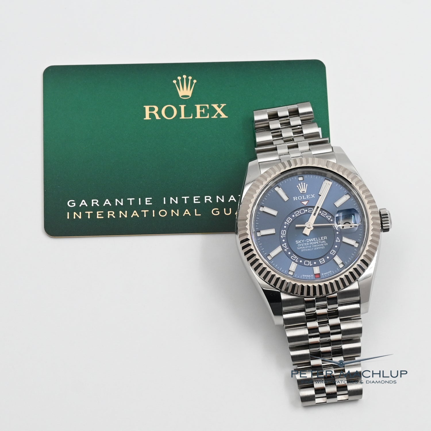 Rolex Sky-Dweller 42mm Blue Dial Stainless Steel Watch 2025 Model - Luxury Timepiece for Business Travel & Aviation Enthusiasts
