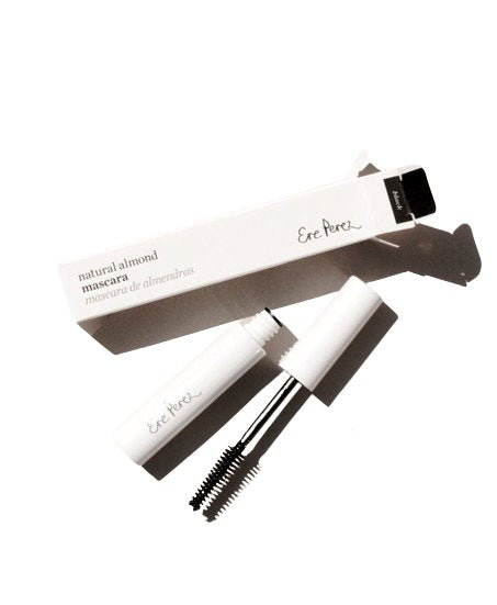 Ere Perez Natural Almond Mascara - Black | Vegan & Cruelty-Free Mascara for Lengthening & Volumizing | Perfect for Everyday Wear & Special Occasions