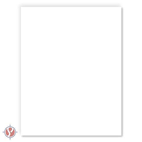 Premium White Card Stock Paper | 8.5 x 11 Inch Heavyweight 100lb Cover (275 GSM) | 50 Sheets per Pack | Smooth Finish for DIY Crafts, Invitations, Scrapbooking & Professional Printing