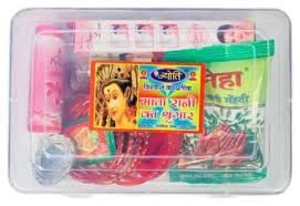 Devi Solah Shringar Kit - 16 Piece Traditional Indian Bridal Jewelry Set for Navratri Puja & Wedding Ceremonies | Hindu Goddess Ornament Collection for Festivals & Special Occasions