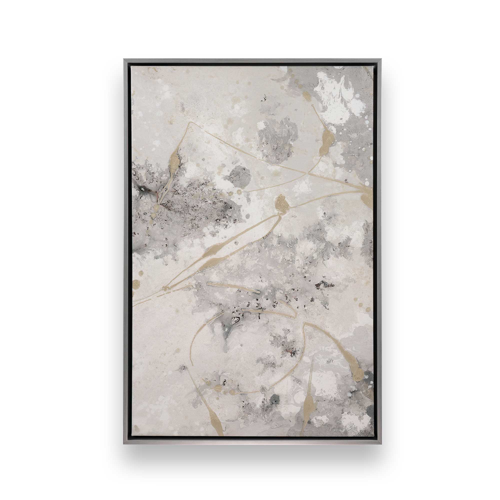 Gilded Whispers v2 Canvas Wall Art Print - Modern Home Decor for Living Room, Bedroom & Office - Premium Framed Artwork for Interior Design