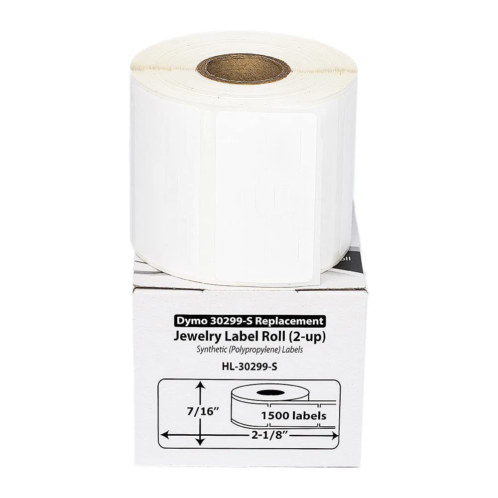 HOUSELABELS Compatible DYMO 30299 Jewelry Labels (7/16