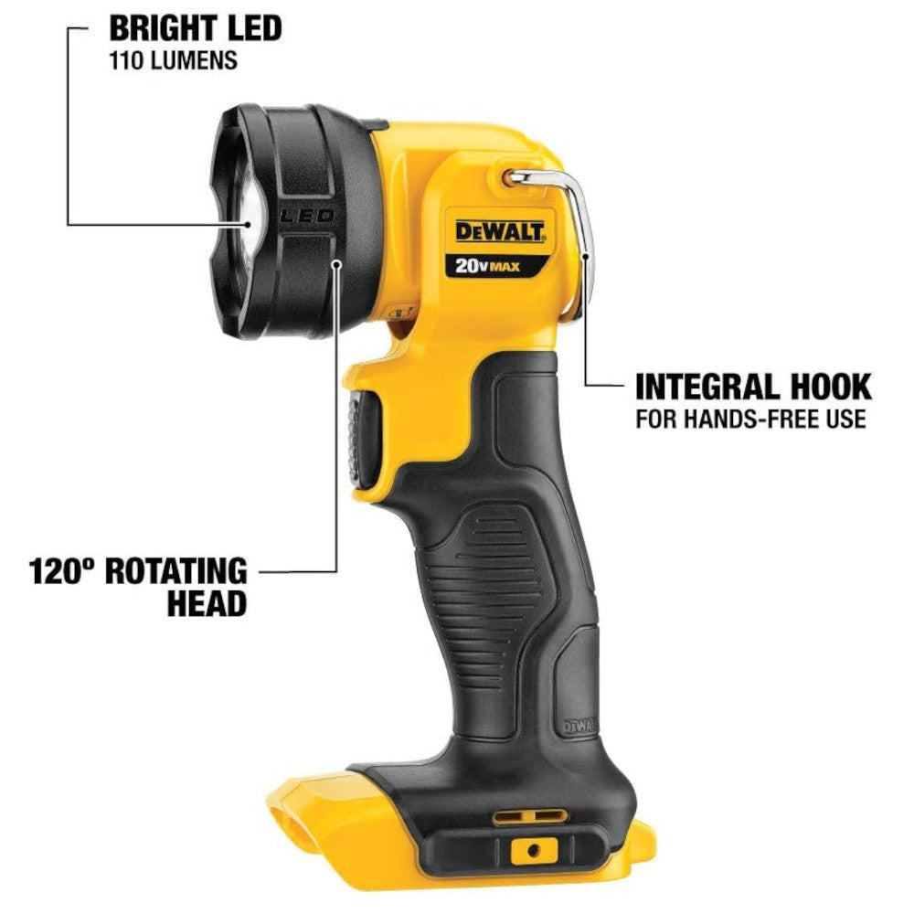 DEWALT DCK444C2 20V MAX* Cordless 4-Tool Combo Kit (Drill, Impact Driver, Reciprocating Saw, Work Light) - Certified Refurbished with DEWALT Warranty | Perfect for Construction, Woodworking & DIY Home Improvement Projects