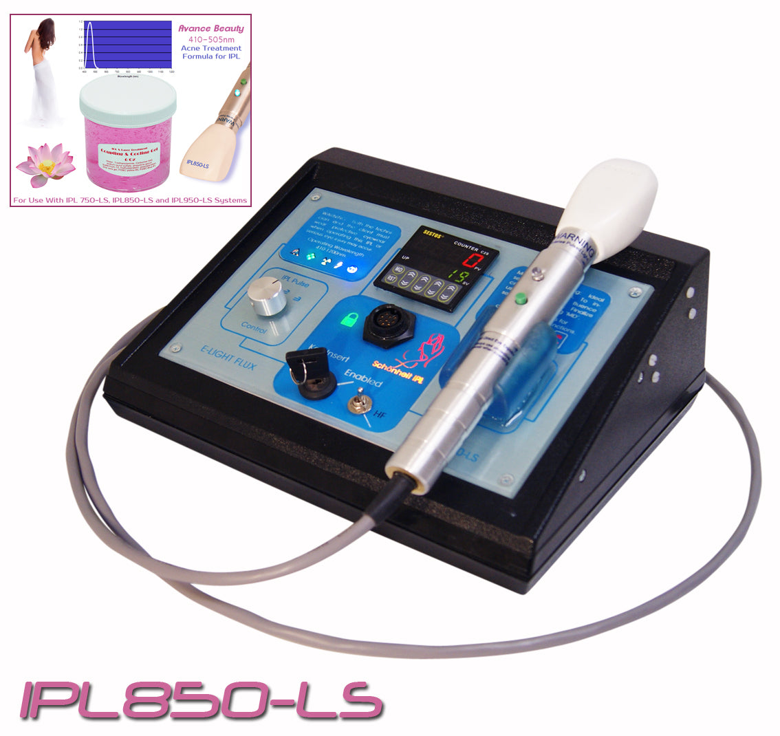 IPL850 Acne Treatment System - 400nm & 505nm Professional Photon Therapy Device with Beauty Machine & Accessory Kit for Clear Skin at Home