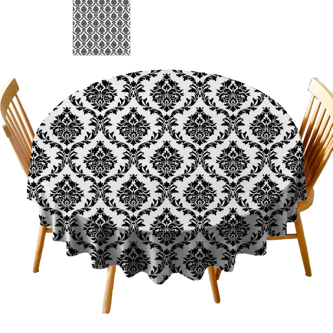 Round Tablecloth 54 Inch - Premium Fabric Dining Table Cover for Home & Restaurant Use - Perfect for Parties, Weddings, and Everyday Dining (B30CL)