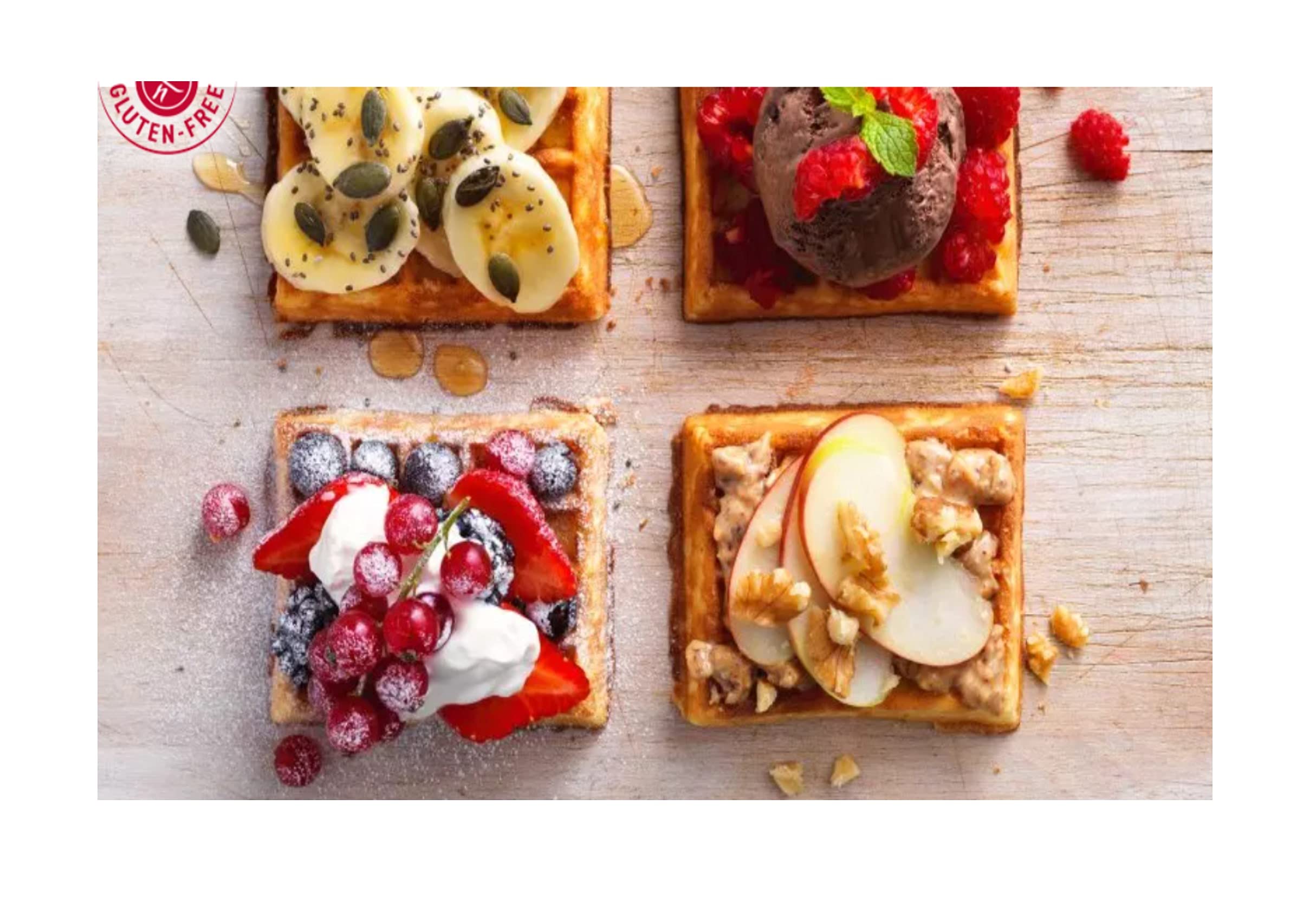 Schar Gluten Free Golden Waffles - 4 Pack (12 Waffles Total) | Crispy & Delicious Breakfast Waffles for Gluten-Free Diet | Perfect for Toaster, Quick Breakfast & Family Meals