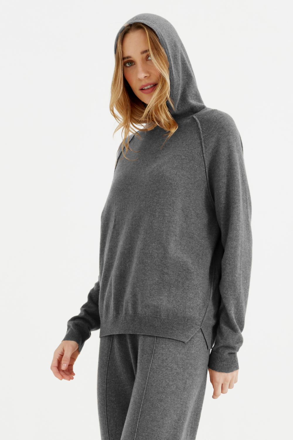 Premium Dark Grey Wool Cashmere Oversized Hoodie - Cozy Winter Pullover for Women & Men - Perfect for Casual Outfits, Lounge Wear & Cold Weather Fashion