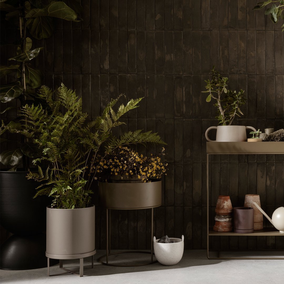 Ferm Living Bao Planter - Modern Ceramic Flower Pot for Indoor Plants, Succulents & Home Decor | Perfect for Living Room, Office & Shelf Styling