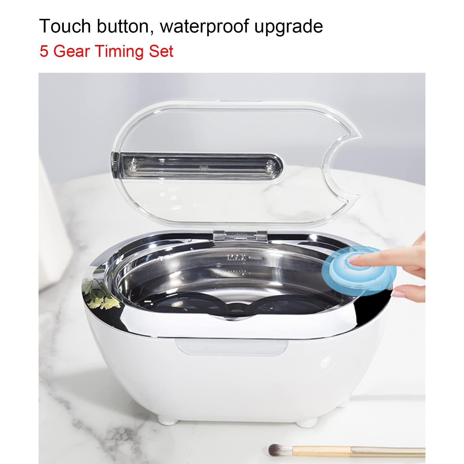 TXTC 42Khz Ultrasonic Cleaner for Jewelry, Glasses & Watches - 700ml