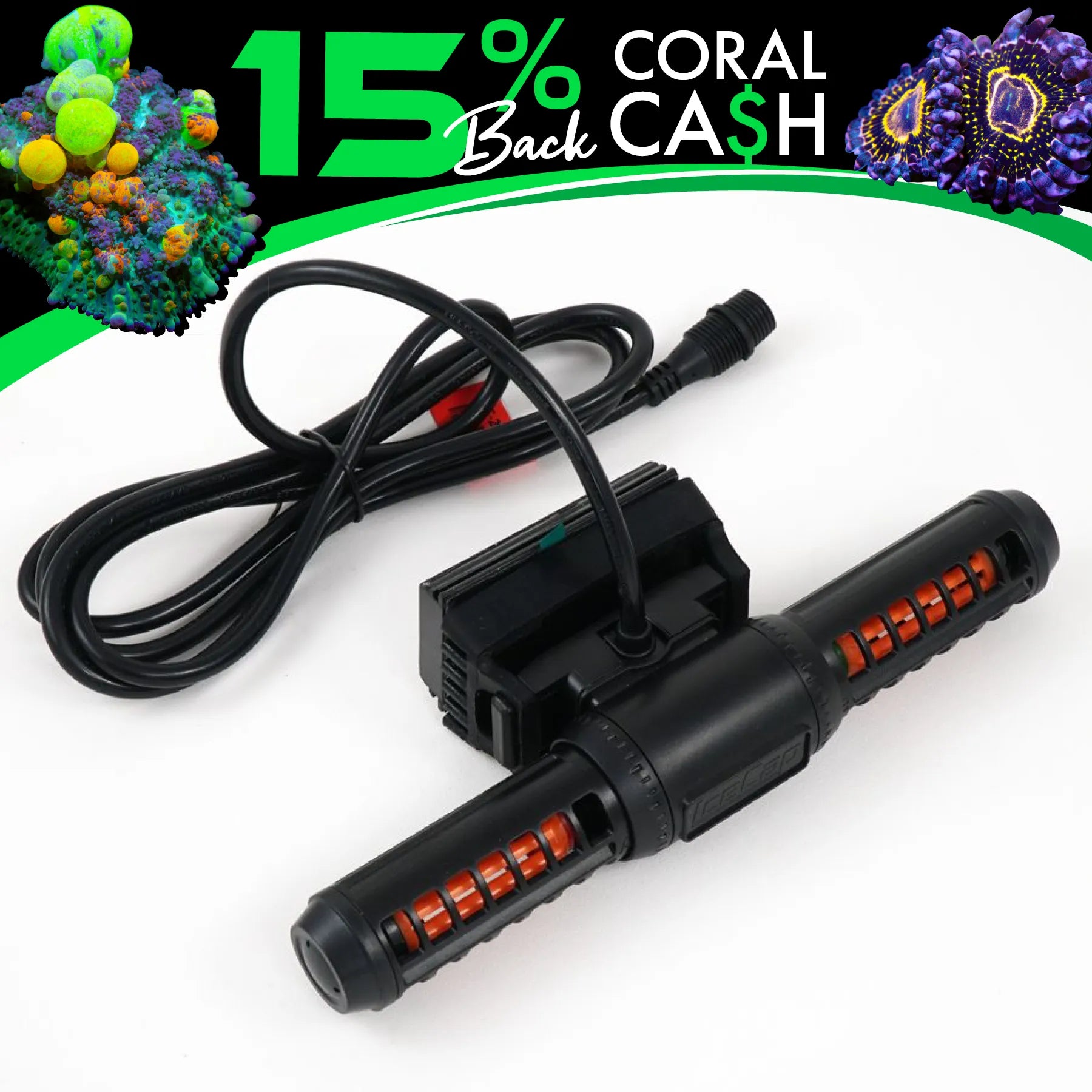 IceCap Gyre Flow Pump 2K - High Performance Aquarium Wave Maker with Hydros Wave Engine | Perfect for Saltwater Reef Tanks & Marine Aquariums