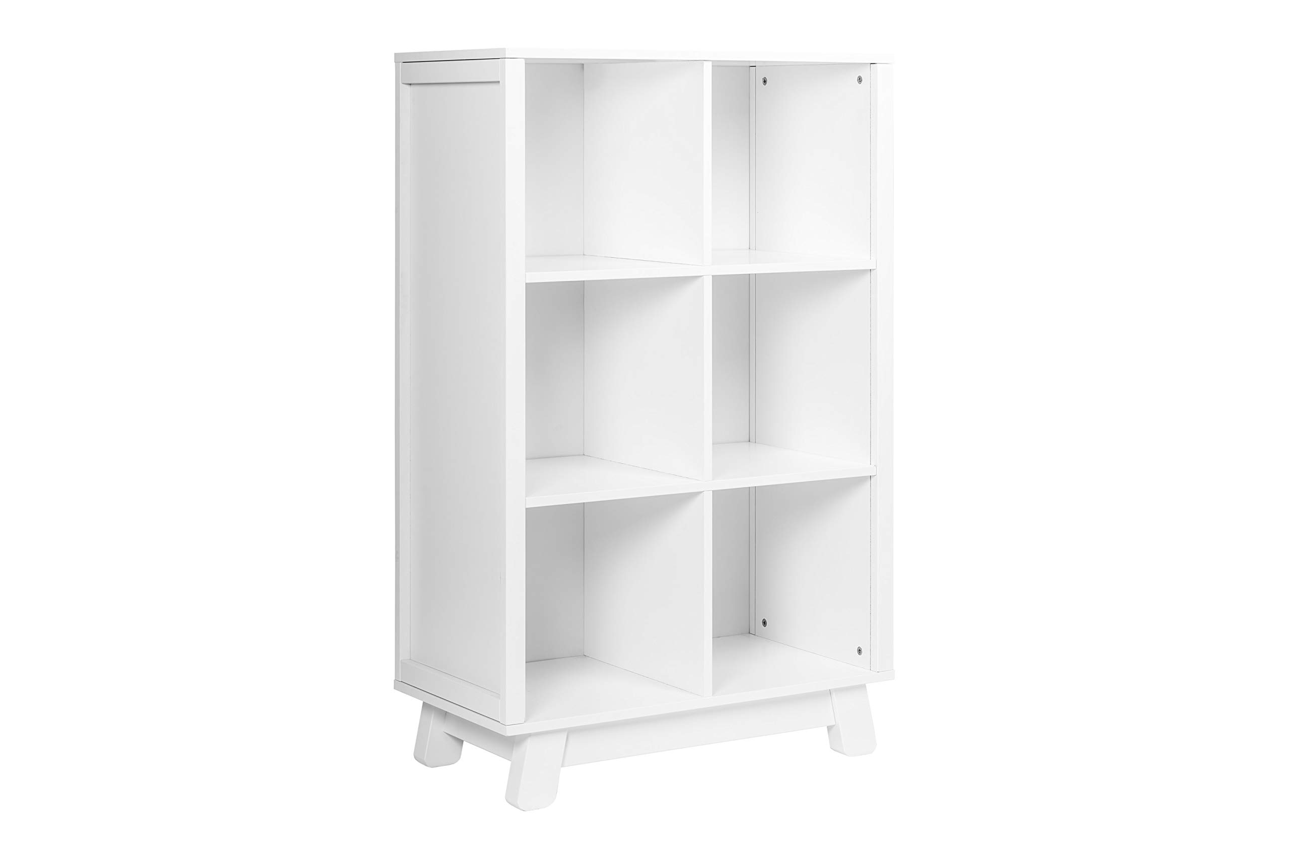 Babyletto Hudson Cubby Bookcase - White Nursery Bookshelf for Baby & Kids Room Organization - Perfect for Storing Books, Toys & Decor in Modern Children's Spaces