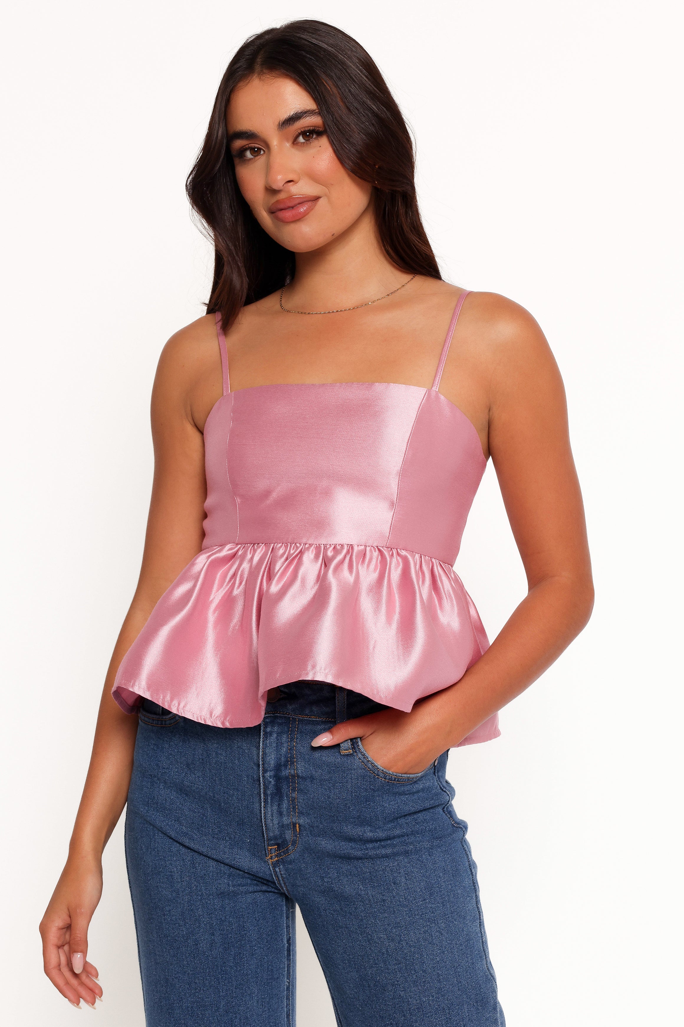 Anslee Women's Pink Blouse - Elegant Casual Tops for Work, Date Night & Everyday Wear